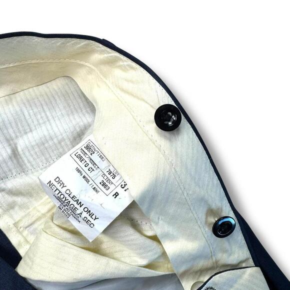 VTG Jack Victor Blue Wool Two Piece Suit 43R Jacket 37R Pants Made inCanada Work - Picture 13 of 15